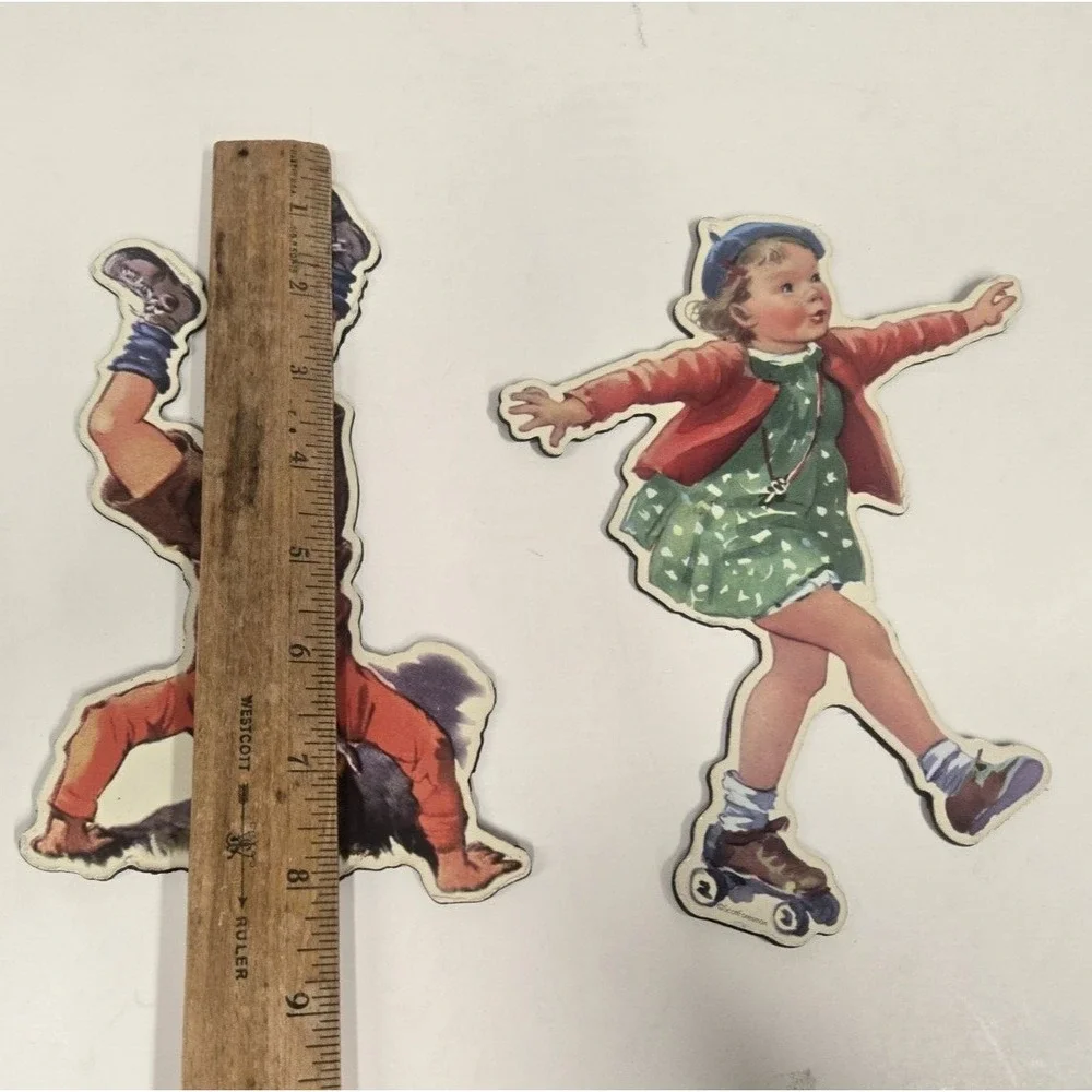 Fun With Dick and Jane Magnets Fun Vntg Bookish Gift Refrigerator Magnets